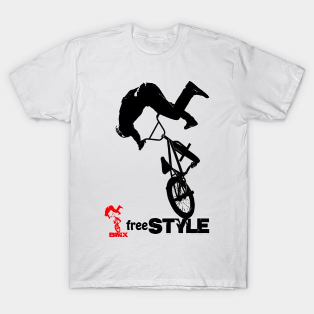 bmx silhouette T-Shirt by hottehue